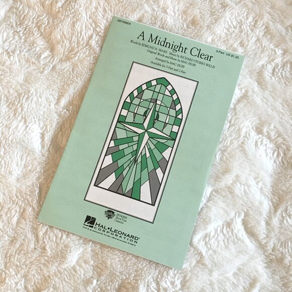 5/$25 'A Midnight Clear' Vocal Arrangement Music Sheets - Picture 1 of 3